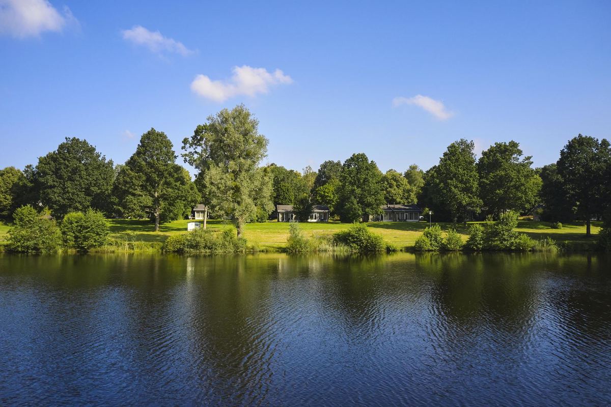 Kleiner See mit Bäumen am Ufer